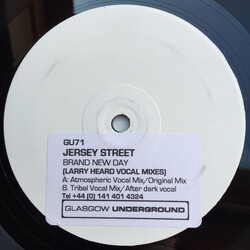 Jersey Street Brand New Day (Larry Heard Vocal Mixes) USED VINYL 12INCH 33 S RPM PROMO WHITE LABEL