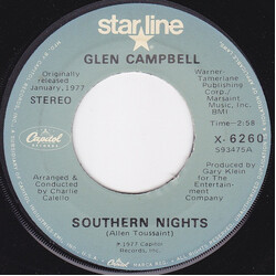 Glen Campbell Southern Nights / Sunflower USED VINYL 7INCH 45 RPM REISSUE STEREO