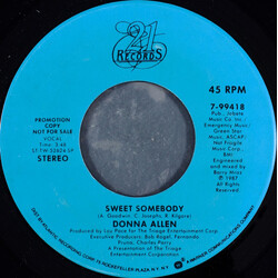 Donna Allen Sweet Somebody USED VINYL 7INCH PROMO 45 RPM