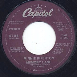 Minnie Riperton Memory Lane / I'm A Woman USED VINYL 7INCH 45 RPM