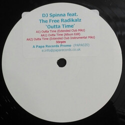 DJ Spinna / The Free Radikalz Outta Time USED VINYL 12INCH WHITE LABEL PROMO