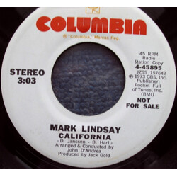 Mark Lindsay California USED VINYL 7INCH 45 RPM PROMO MONO STEREO