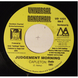 Capleton Judgement Morning USED VINYL 7INCH 45 RPM