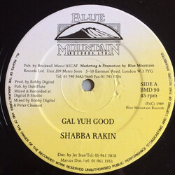 Shabba Ranks Gal Yuh Good USED VINYL 12INCH 45 RPM