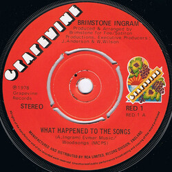 Brimstone Ingram What Happened To The Songs USED VINYL 7INCH 45 RPM