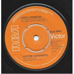 Carol Douglas Lifetime Guarantee USED VINYL 7INCH
