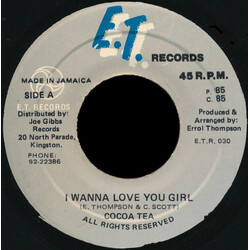 Cocoa Tea I Wanna Love You Girl USED VINYL 7INCH 45 RPM