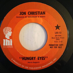 Jon Christian Hungry Eyes USED VINYL 7INCH SINGLE PROMO