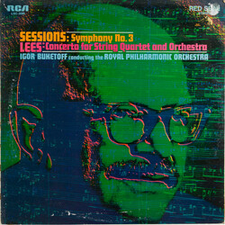Roger Sessions / Benjamin Lees / Igor Buketoff / The Royal Philharmonic Orchestra Symphony No. 3 / Concerto For String Quartet And Orchestra Vinyl LP 