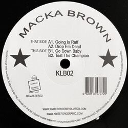 Macka Brown Going Is Ruff USED VINYL 12INCH 33 S RPM REISSUE REMASTERED