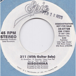 Hiroshima (3) 311 USED VINYL 7INCH 45 RPM SINGLE PROMO STYRENE