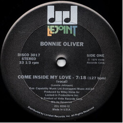 Bonnie Oliver Come Inside My Love USED VINYL 12INCH 33 S RPM