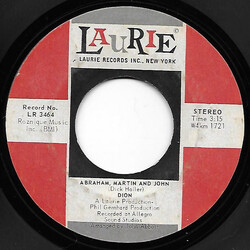 Dion (3) Abraham, Martin And John / Daddy Rollin' USED VINYL 7INCH SINGLE STEREO