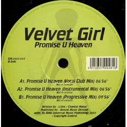 Velvet Girl Promise U Heaven USED VINYL 12INCH