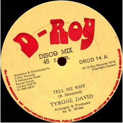 Tyrone David Tell Me Why USED VINYL 12INCH