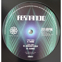 Fernando Pulichino Shining USED VINYL 12INCH 33 S RPM 45 RPM