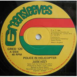 John Holt Police In Helicopter / Youths Pon The Corner USED VINYL 12INCH 45 RPM