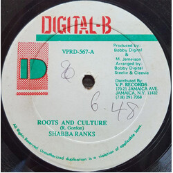 Shabba Ranks / Ricky Stereo Roots & Culture / Write Mi Will USED VINYL 12INCH SINGLE