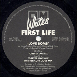 First Life Love Bomb USED VINYL 12INCH 33 S RPM