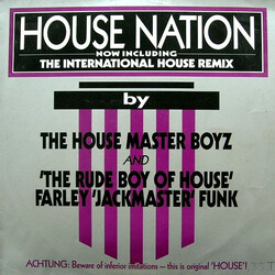 The Housemaster Boyz / The Rude Boy Of House House Nation USED VINYL 12INCH 33 S RPM