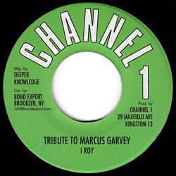 I-Roy Tribute To Marcus Garvey Vinyl 7" USED