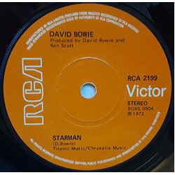 David Bowie Starman USED VINYL 7INCH 45 RPM SINGLE STEREO