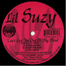 Lil Suzy Can't Get You Out Of My Mind USED VINYL 12INCH 33 S RPM