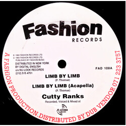 Cutty Ranks Limb By Limb USED VINYL 12INCH 45 RPM