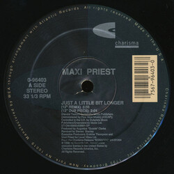 Maxi Priest Just A Little Bit Longer USED VINYL 12INCH 33 S RPM SINGLE