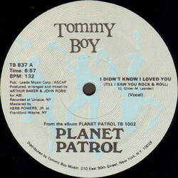 Planet Patrol I Didn't Know I Loved You (Till I Saw You Rock & Roll) USED VINYL 12INCH 33 S RPM