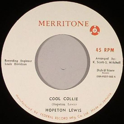 Hopeton Lewis Cool Collie / This Poor Boy Vinyl 7" USED