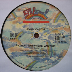 Jimmy Castor Anyway, Anywhere, Anytime USED VINYL 12INCH 33 S RPM SINGLE STEREO