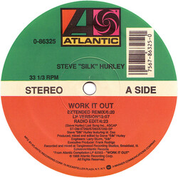 Steve "Silk" Hurley Work It Out USED VINYL 12INCH 33 S RPM