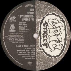 Kool G Rap / Nas / MC Eiht Epic Street 12" Sampler Spring '96 USED VINYL 12INCH PROMO