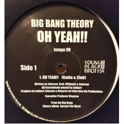 Big Bang Theory (9) Oh Yeah!! USED VINYL 12INCH 33 S RPM SINGLE STEREO