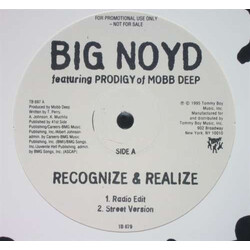 Big Noyd / Prodigy Recognize & Realize USED VINYL 12INCH PROMO