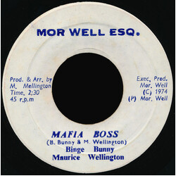 Bingy Bunny / Maurice Wellington Mafia Boss USED VINYL 7INCH 45 RPM