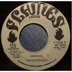 The Revolutionaries Kissinger / Death Sentance 3 - 90 USED VINYL 7INCH 45 RPM