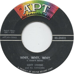 Scott Stevens And The Cavaliers Why, Why, Why / Sunday In May USED VINYL 7INCH 45 RPM