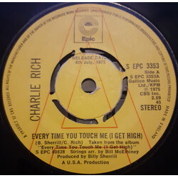 Charlie Rich Every Time You Touch Me (I Get High) USED VINYL 7INCH 45 RPM SINGLE PROMO STEREO