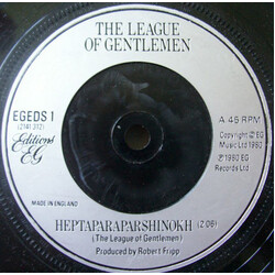 The League Of Gentlemen (2) / Robert Fripp Heptaparaparshinokh / Marriagemuzic Vinyl 7" USED