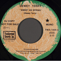 Dewey Terry Sweet As Spring USED VINYL 7INCH 45 RPM PROMO MONO