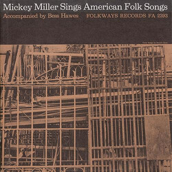 Mickey Miller / Bess Hawes Sings American Folk Songs Vinyl LP USED