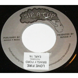 Brinsley Forde / Earl Sixteen Love Fire Vinyl 7" USED