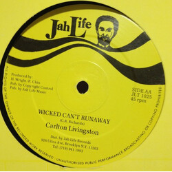 Terrence Smith (3) / Cassette & Tape / Carlton Livingston V.I.B. / Wicked Can't Runaway USED VINYL 12INCH 45 RPM