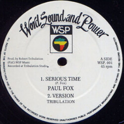 Paul Fox (12) Serious Time USED VINYL 12INCH 45 RPM