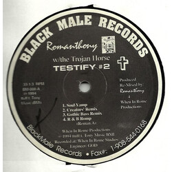 Romanthony / The Trojan Horse Testify #2 USED VINYL 12INCH 33 S RPM STEREO
