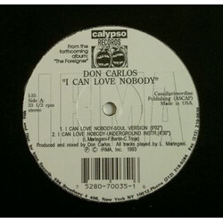 Don Carlos I Can Love Nobody USED VINYL 12INCH 33 S RPM STEREO