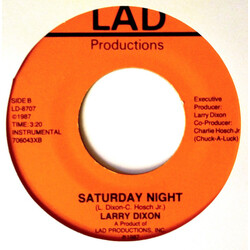 Larry Dixon Saturday Night USED VINYL 7INCH 45 RPM