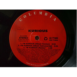 Kurious I'm Kurious / Mansion And A Yacht USED VINYL 12INCH 33 S RPM REPRESS